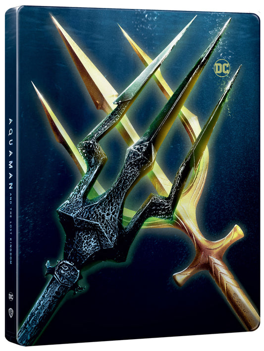 Blu-ray: Aquaman a ztracené království - 4K UHD + Blu-ray (2 BD) Steelbook - motiv Tridents