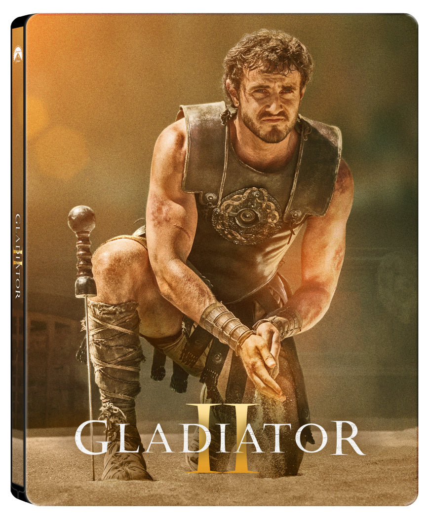 Blu-ray: Gladiátor II 3BD (4K UHD Blu-ray+BLu-ray+Blu-ray bonus) - steelbook - motiv zlatý